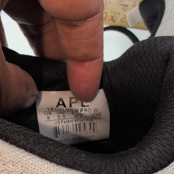 APL Black and Gray Athletic Shoes with Knit Upper - Picture 8 of 8